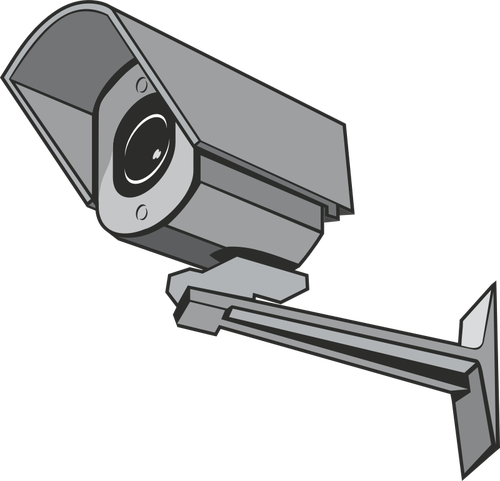 Clipart vetorial ao ar livre da câmera do CCTV